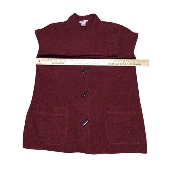 Jillian Jones 100% Wool Cardigan Sweater Women's Medium Buttoned Collared - Picture 4 of 6